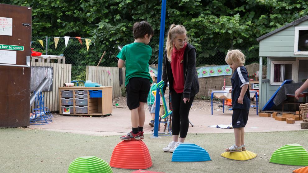 children in playground